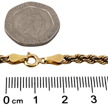 9ct Gold 5.4g 20 inch Rope Chain